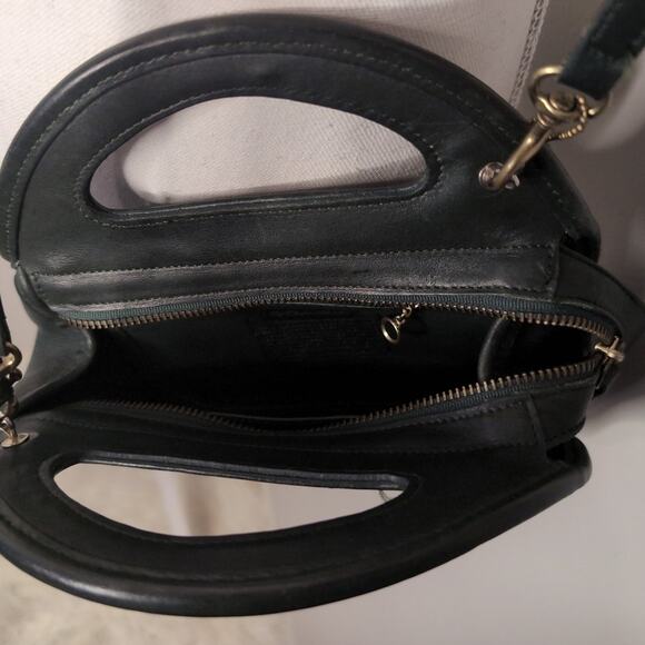 Coach VTG Carousel shoulder top handle bag 9942 Bottle Green leather US - Picture 11 of 15